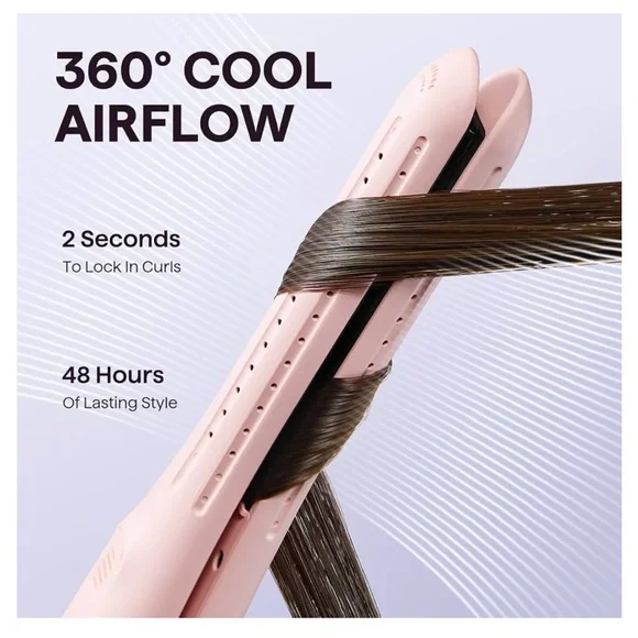 NEW Wavytalk Pencil Flat Iron, Cool Curl Pencil, Airflow Styler and Straightener - Picture 7 of 12